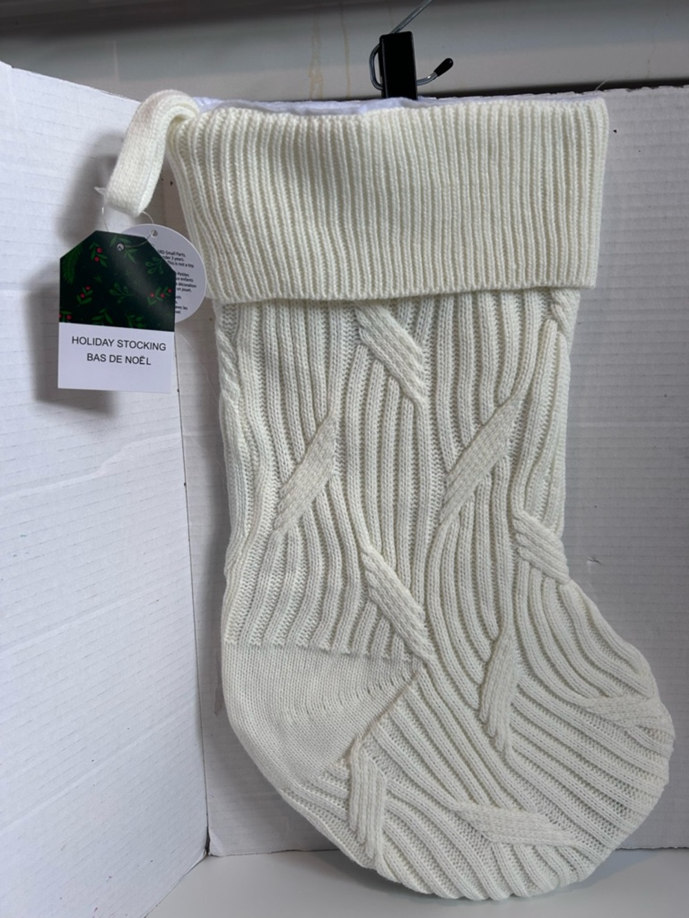 Shoppers DrugMart White Knit holiday Stocking